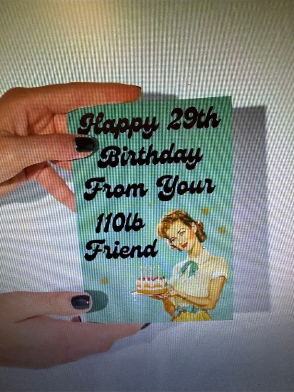 ❣️5/$25❣️Humorous Retro Mint Birthday card 🆕 - Picture 2 of 3